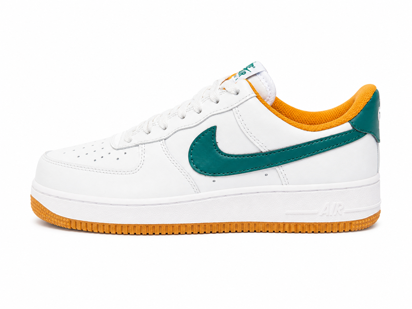 Nike force 1 suela naranja