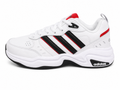 Adidas Strutter Blanca detalle en Rojo
