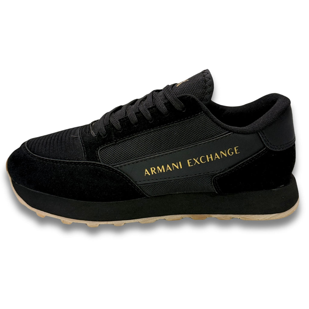 Tenis Armani Exchange Black Gold Hombre