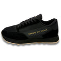 Tenis Armani Exchange Black Gold Hombre
