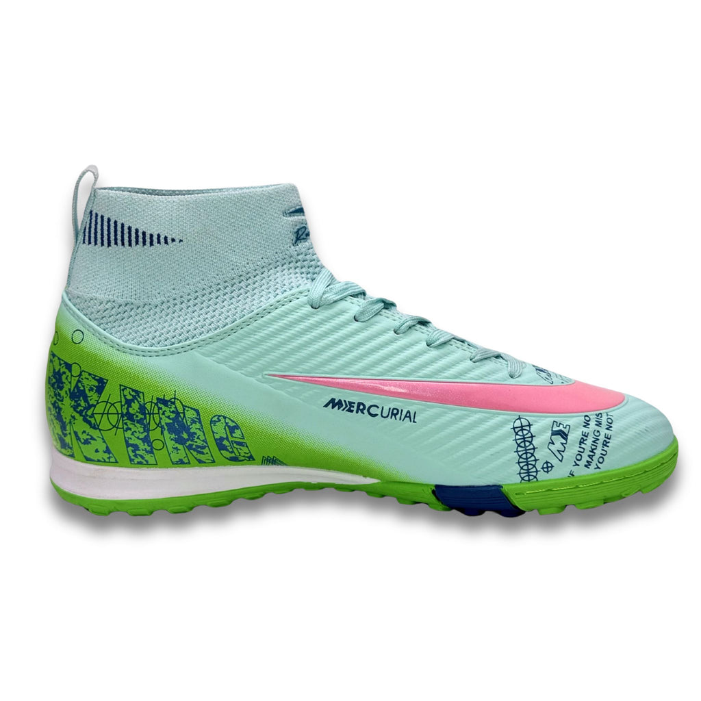 Zapatillas Runking Mercurial Verde Rosa Fútbol Sala