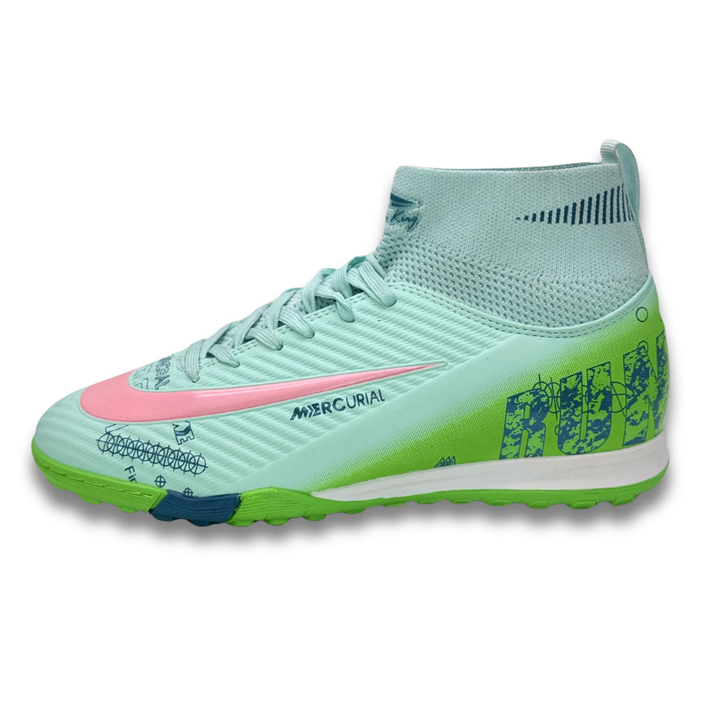 Zapatillas Runking Mercurial Verde Rosa Fútbol Sala