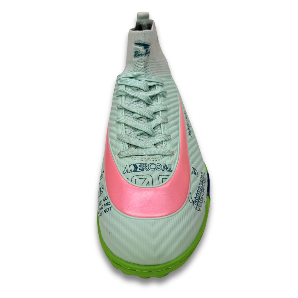 Zapatillas Runking Mercurial Verde Rosa Fútbol Sala